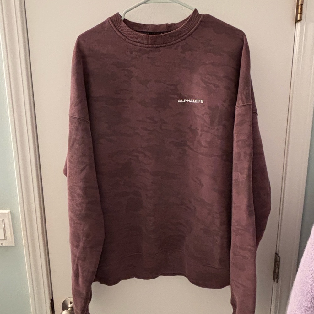 Alphalete Unisex Brown Camo Crewneck